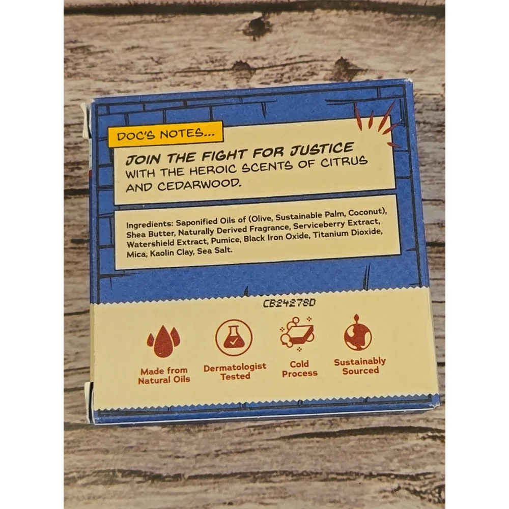 Dr. Squatch Liberty Lather Men’s Ntrl Soap Marvel Lmtd. Ed. 5oz Light Grit(178)